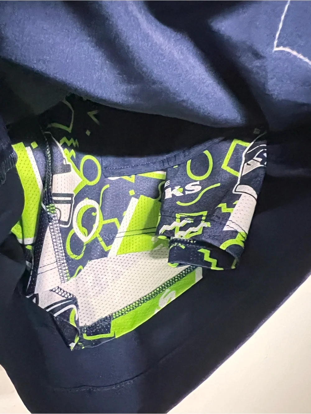 New Chubbies Navy Seattle Seahawks Lined Swim Trunks‎ Shorts 5.5”